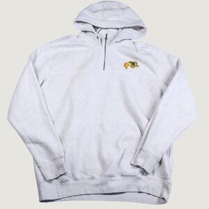 Signature Sportswear Hoodie Mens XL North Dakota State Bison NDSU Gray 1/4 Zip